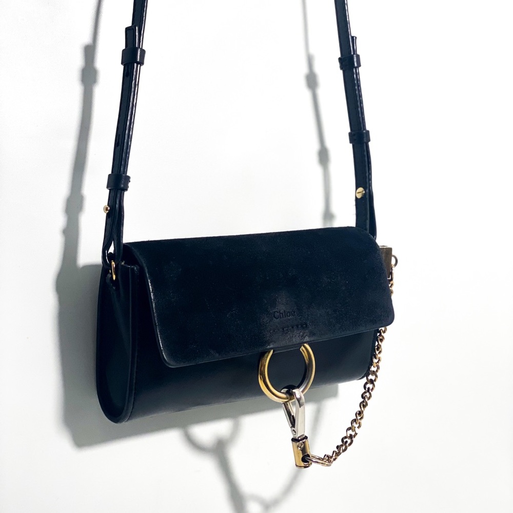 CHLOE Suede Calfskin Mini Faye Bag - Picture 2 of 14